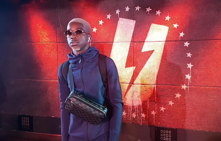 Den 24-årige rapper MHD kommer muligvis ikke til at gennemføre sin koncert 30. januar i København. Han er mistænkt for drab i et bandeopgør.   Foto: Leo Mouren/Ritzau Scanpix