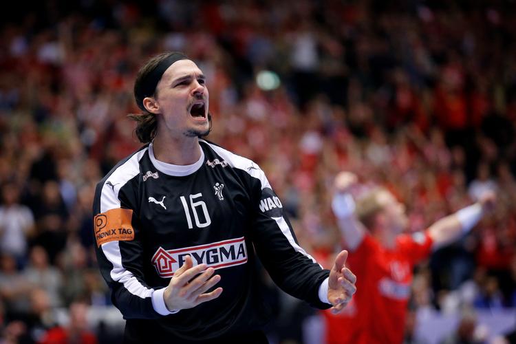 Jannick Green leverede et hav af redninger og var bedste dansker mod Ungarn.  Foto: Jens Dresling/POLFOTO