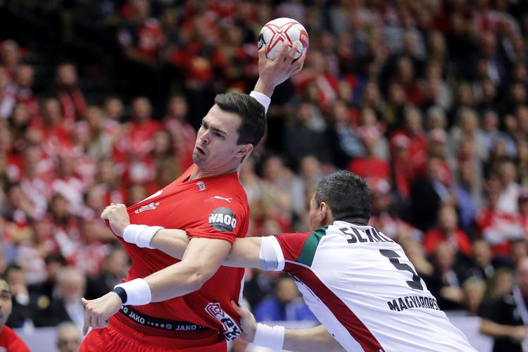 Danmarks  Rasmus Lauge  og Ungarns Timizsin Schuch.
   Foto: Jens Dresling/POLFOTO