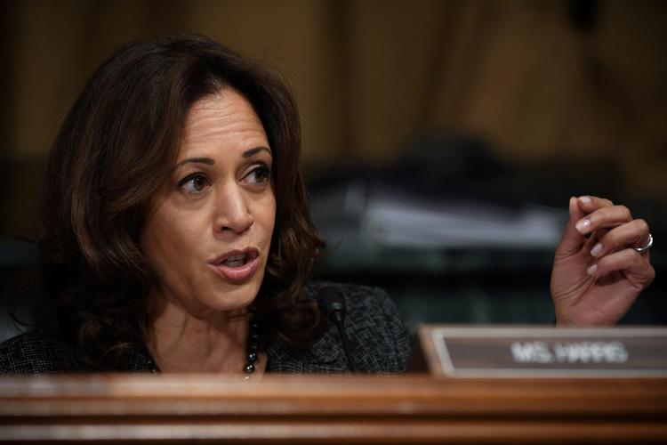 Kamala D. Harris, som repræsenterer Californien i det amerikanske senat, vil gerne være Demokraternes præsidentkandidat. Foto: Pool New/Ritzau Scanpix