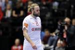 Henrik Møllgaard  fik et skrub og bløder.
   Foto: Jens Dresling/POLFOTO
