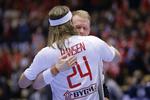 Mikkel Hansen og Anders Zachariassen efter kampen.
   Foto: Jens Dresling/POLFOTO