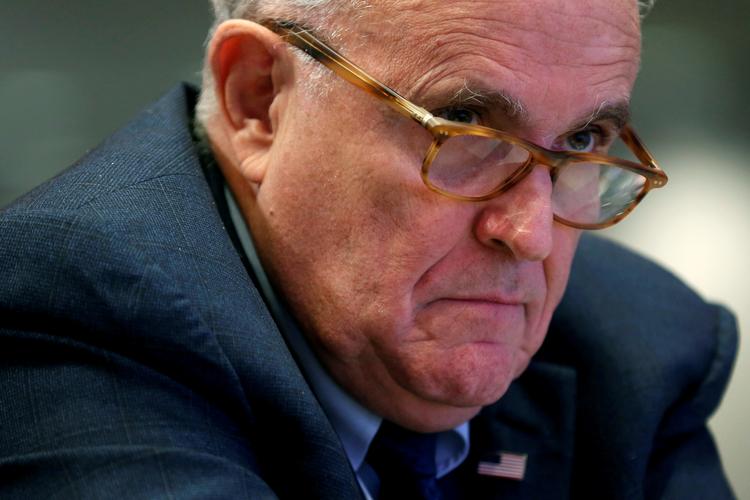 Først sagde Rudolph Giuliani, at Trump var involveret i et stort Moskva-projekt i hele 2016. Men sådan skulle det ikke forstås, korrigerede han dagen efter. 
   Foto: Joshua Roberts/Ritzau Scanpix