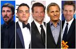 De nominerede som bedste mandlige skuespiller er fra venstre: Christian Bale, Rami Malek, Bradley Cooper, Viggo Mortensen og Willem Dafoe. Foto: Ritzau Scanpix/Ritzau Scanpix