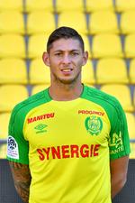 Emiliano Sala blev i lørdags købt fri af Nantes og underskrev i stedet en aftale med Premier League-klubben Cardiff.  Foto: 444 Loic Venance/Ritzau Scanpix