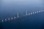 Det er ikke muligt at krydse Øresundsbroen pt. Det gælder begge retninger og skyldes risikoen for nedfalden is. 
   Foto: Janus Engel/POLFOTO