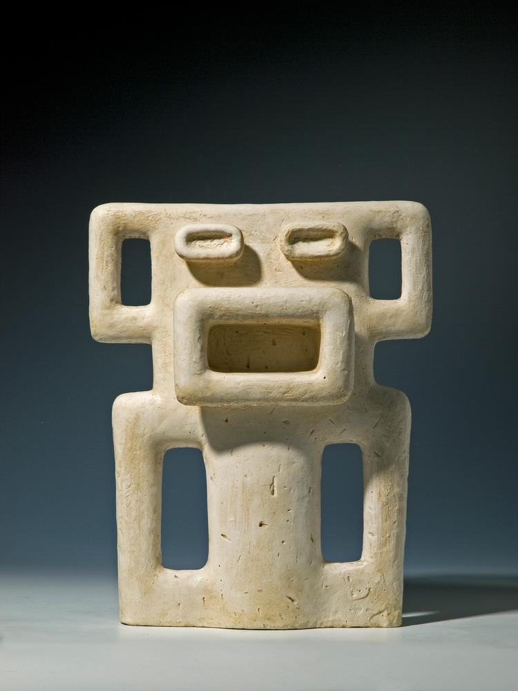 Sonja Ferlov Mancobas skulptur har titlen: Krigens Udbrud.  Den er fra 1939 og tilhører Museum Jorn, Silkeborg. Foto: Statens Museum for Kunst