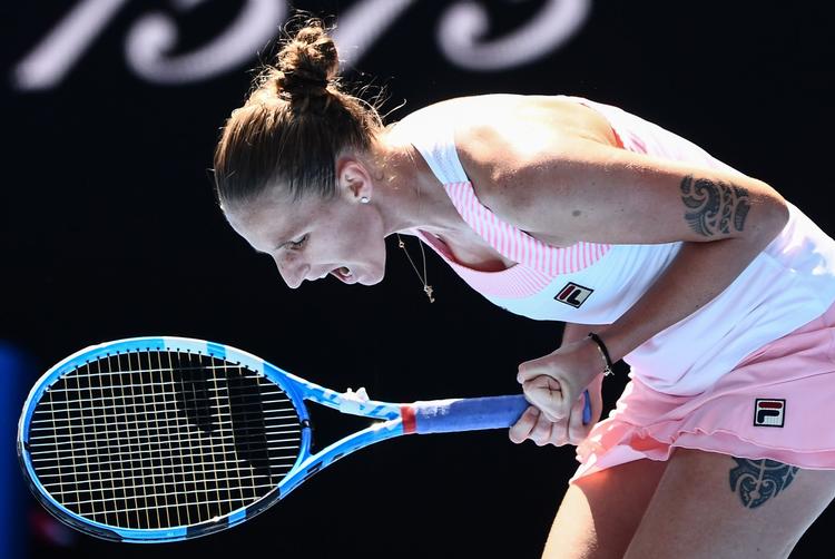 Karolina Pliskova har nu mødt Serena Williams fire gange, og de to spilleres indbyrdes statistik siger 2-2.
   Foto: Jewel Samad/Ritzau Scanpix
