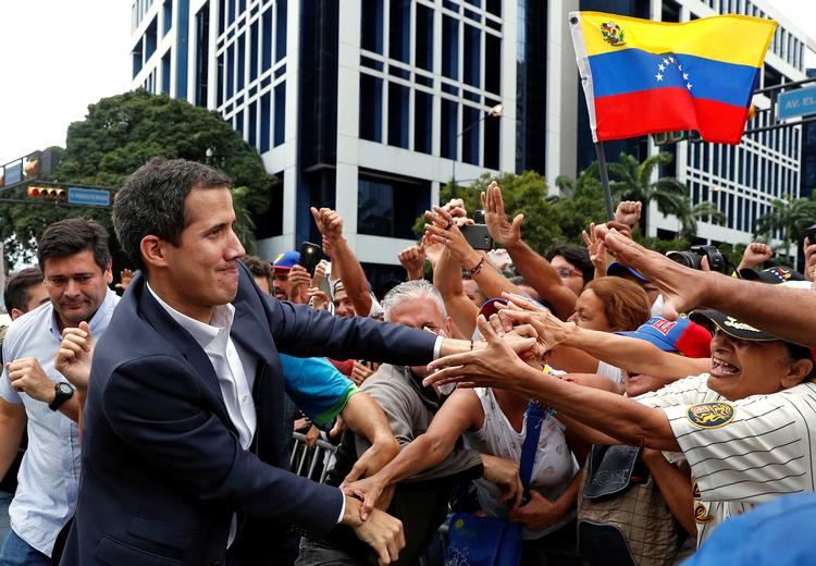 Juan Guaidó har udråbt sig selv til midlertidig præsident. Foto: Carlos Garcia Rawlins/Ritzau Scanpix