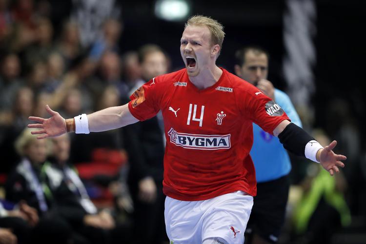 Anders Zachariassen jubler efter en scoring.
   Foto: Jens Dresling/POLFOTO
