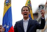 Oppositionslederen, Juan Guaidó har erklæret Maduro afsat og udråbt sig selv til midlertidig præsident. Foto: Carlos Garcia Rawlins/Ritzau Scanpix
