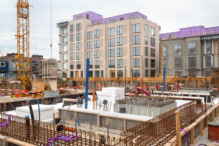 Ikke siden 1939 er der bygget så mange boliger i København som sidste år. Her er det på Sundkaj i Nordhavn, der bygges nyt.  
   Foto: Andreas Haubjerg/POLFOTO