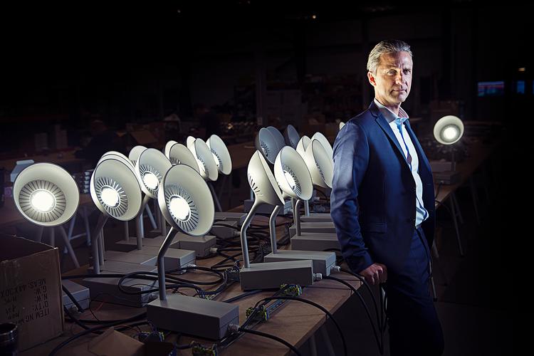 Lars Nørholt lokkede investorerne til at sætte penge i Hesalight med falske oplysninger om ordrer. Det kostede blandt andre to pensionskasser en formue, da selskabet gik ned.  Foto: Carsten Bundgaard/Carsten Bundgaard