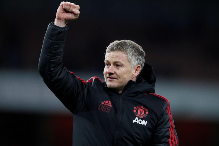 Manchester United-manager Ole Gunnar Solskjær vader i succes, og han får endnu en stor chance for at triumfere, hvis hans hold kan besejre Chelsea i FA Cuppen.
   Foto: Matthew Childs/Ritzau Scanpix