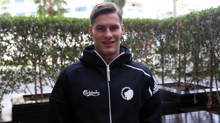 Den nye mand ser frem til skiftet. »FCK en klub, der har lagt en god plan for mig, og som har vist, at de ønsker mig som en del af holdet«, siger Robert Mudrazija til klubbens hjemmeside.  Foto: FCK.DK