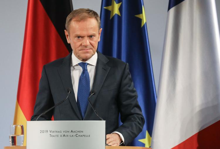EU-præsident Donald Tusk siger nej til genforhandling med briterne.  Foto: Ludovic Marin/Ritzau Scanpix
