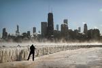 Den ekstreme kulde har sendt temperaturerne i Chicago ned under 30 minusgrader.
    Foto: Scott Olson/Ritzau Scanpix