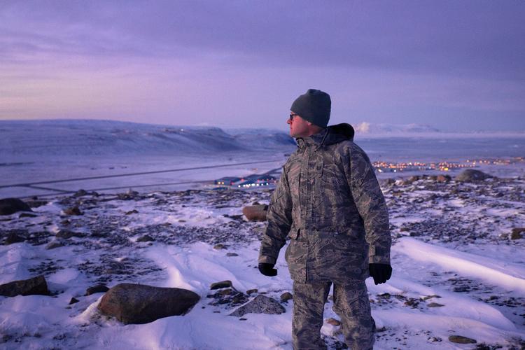 På Thule Air Base i Grønland bliver de militære faciliteter i øjeblikket udbygget. Foto: Therese Jægtvik/POLFOTO