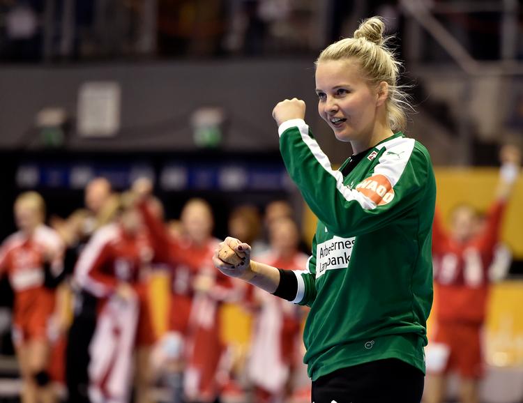 Esbjergs og landsholdets målvogter Sandra Toft har mod på et nyt udlandseventyr, der skal gøre hende stærkere på banen.
   Foto: Lars Poulsen/POLFOTO
