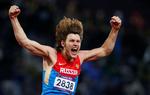Olympisk guld samt guld, sølv og bronze ved indendørs-VM er blandt de medaljer, 32-årig Ivan Ukhov har vundet i højdespring.
   Foto: Mark Blinch/Ritzau Scanpix