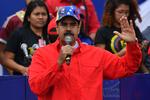 Venezuelas præsident, Nicolás Maduro talte i dag til sine tilhængere i Venezuelas hovedstad.  Foto: Yuri Cortez/Ritzau Scanpix