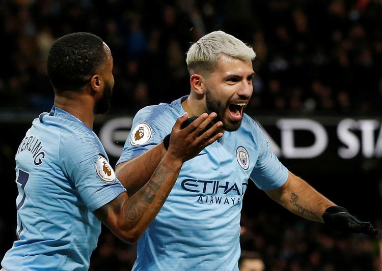 Sergio Agüero  har scoret 157 mål i Premier League.  Foto: Andrew Yates/Ritzau Scanpix