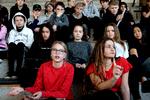  For fjerde år i træk har Dansk Ungdoms Fællesråd afholdt skolevalg for de ældste elever i folkeskolen. Billedet er fra en paneldebat på Skolen i Sydhavnen i København. Foto: Finn Frandsen Foto: Finn Frandsen/POLFOTO