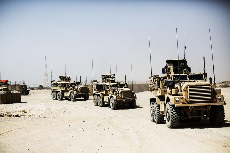 Billedet her er fra juli 2013, hvor de danske soldater trak sig officielt ud af området ved Gereshk i Afghanistan. Foto: Ditte Valente/POLFOTO