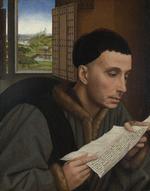 Kunsthistoriker Christopher Wright hævder, at Rogier van der Weyden-maleri på National Gallery i London er en forfalskning.  Foto: Workshop of Rogier van der Weyden
