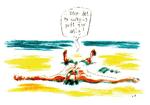 
    DAGENS TEGNING Mand på stranden
   Foto: Tegning: Claus Nørregaard/POLITIKEN