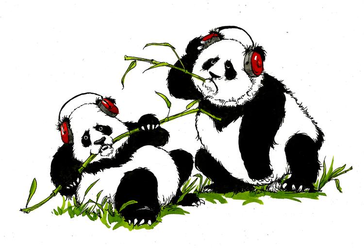 
Pandaer Tegning Roald Als