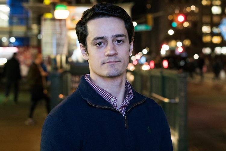 22-årige Ethan Lamb er medlem af en klub for unge republikanere i New York. Han var begejstret for Trumps klare afvisning af socialisme i Amerika. Foto: Sandra  Foto: Sandra Brovall