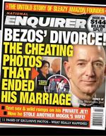 Forsiden af The National Enquirer 28. januar, der indledte den opsigtsvækkende konflikt mellem Jeff Bezos og udgiveren bag tabloidavisen.  