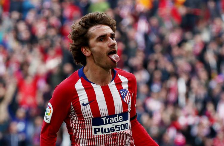 
Antoine Griezmann scorede lørdag for Atlético Madrid, men det var Real Madrid, der vandt duellen 3-1.
   Foto: Sergio Perez/Ritzau Scanpix