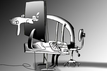 Arkivtegning: Jørn Villumsen Foto: Jørn Villumsen/Politiken-Tegning