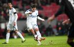 Robert Skov scorer til 3-0 for FCK.
   Foto: Lars Poulsen/POLFOTO