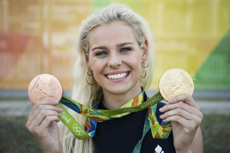 Den danske svømmestjerne Pernille Blume, der vandt to medaljer ved OL, blev i januar opereret for at få lukket et mindre hul ved hjertet. Hullet havde ført til, at hun havde fået en mindre blodprop, hvilket hun dog ikke var klar over. Foto: Gregers Tycho/POLFOTO