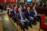 For de ni mænd og tre kvinder, der er på anklagebænken i den tv-transmitterede retssag, er der meget på spil. Anklageren kræver dem idømt mellem 16 og 25 års fængsel. Foto: Emilio Naranjo/Ritzau Scanpix
