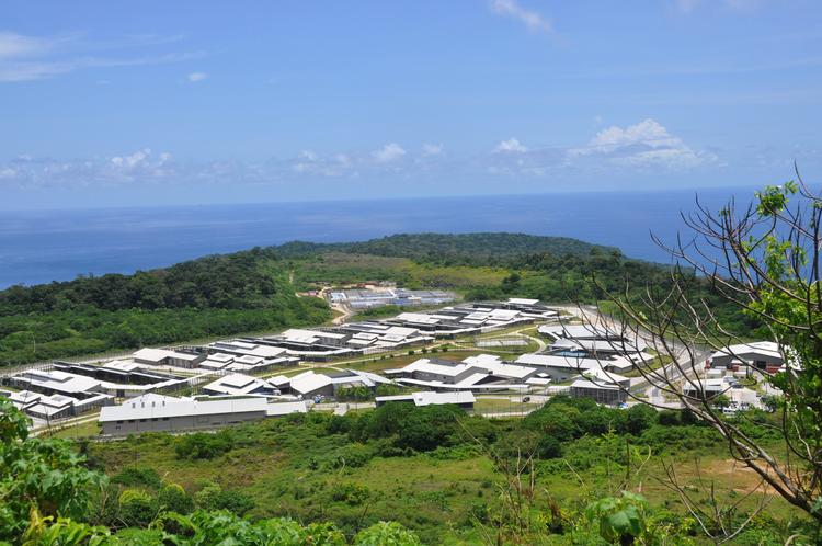 Der findes ikke mange billeder fra tilbageholdelsescentret på Christmas Island. Dette foto er fra 2015, hvor flygtninge i lejren lavede optøjer, efter at en indsat var omkommet under et flugtforsøg.
 Foto: Lloyd Jones/Ritzau Scanpix