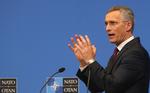 »Ingen af de allierede kan læne sig tilbage. Alle skal bidrage til vores fælles forsvar«, siger generalsekretær Jens Stoltenberg på et pressemøde.  Foto: Francois Walschaerts/Ritzau Scanpix