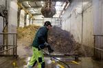 Biogasanlægget Nature Energy Midtfyn laver gas af en blanding af gylle, dybstrøelse og madaffald. Foto: Louise Herrche Serup/POLFOTO