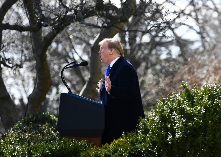 Den amerikanske præsident, Donald Trump, nedtoner nu handelskrigen med Kina. Arkivfoto Foto: Brendan Smialowski/Ritzau Scanpix
