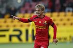 1-0-målet af Nicklas Struck burde ikke have været godkendt. Foto: Jens Dresling/POLFOTO