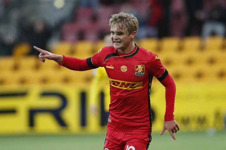 1-0-målet af Nicklas Struck burde ikke have været godkendt. Foto: Jens Dresling/POLFOTO