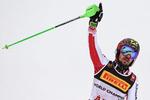 Med guldet i slalom i Åre er Marcel Hirscher oppe på 2 OL- og 7 VM-guldmedaljer i alt. Foto: Jonathan Nackstrand/Ritzau Scanpix