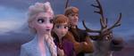 Holdet er tilbage. Fra venstre ses Elsa, Anna, Kristoffer og rensdyret Sven. Foto: Disney Pictures/Walt Disney Animation Studios