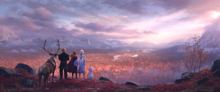 Det er ikke længere vinter i Arendal og omegn, men i stedet et flammende efterår. Foto: Disney Pictures/Walt Disney Animation Studios