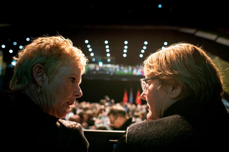 LO-formand Lizette Risgaard (t.v.) og FTF's Bente Sorgenfrey (t.h.) gik ved årskiftet sammen i den nye mastodont FH, der dækker 1,4 mio. lønmodtagere.  Foto: Joachim Ladefoged
