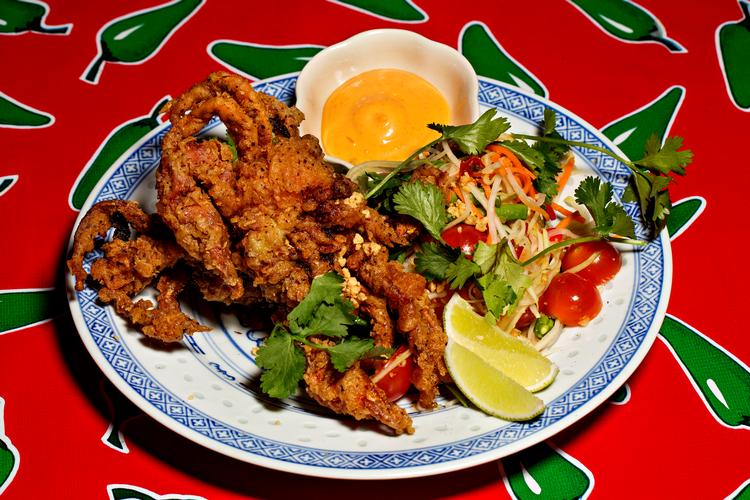 Falang på Istedgade er en af byens nye leverandører af chilistærk mad, der udfordrer det nordiske køkken.
   Foto: Jacob Ehrbahn/POLFOTO