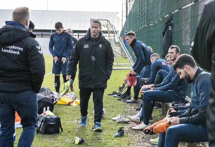 Martin Retov spillede 245 kampe i Superligaen, før han blev træner. Først på ungdomsniveau og siden som assistent for den nu fyrede Alexander Zorniger. Onsdag ledte han den første træning, siden han overtog trænerposten fra den fyriede Alexander Zorniger. Foto: Anders Kjærbye/Ritzau Scanpix